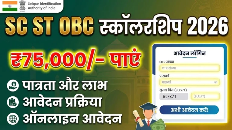 SC ST OBC Scholarship 2026